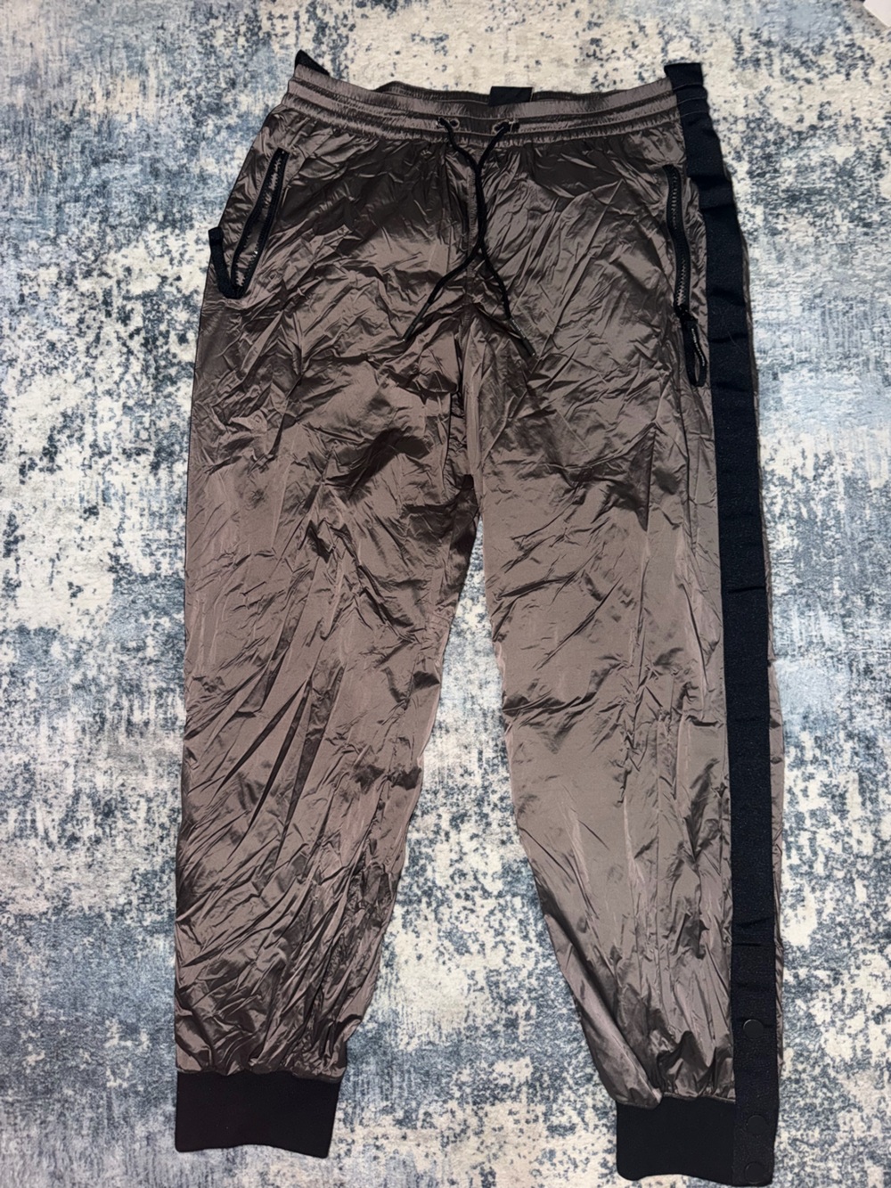 Athleta Brown Joggers with Black Side Trim